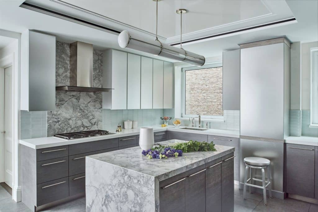 Interior designer decorator Phillip Thomas Fifth Avenue residence kitchen New York