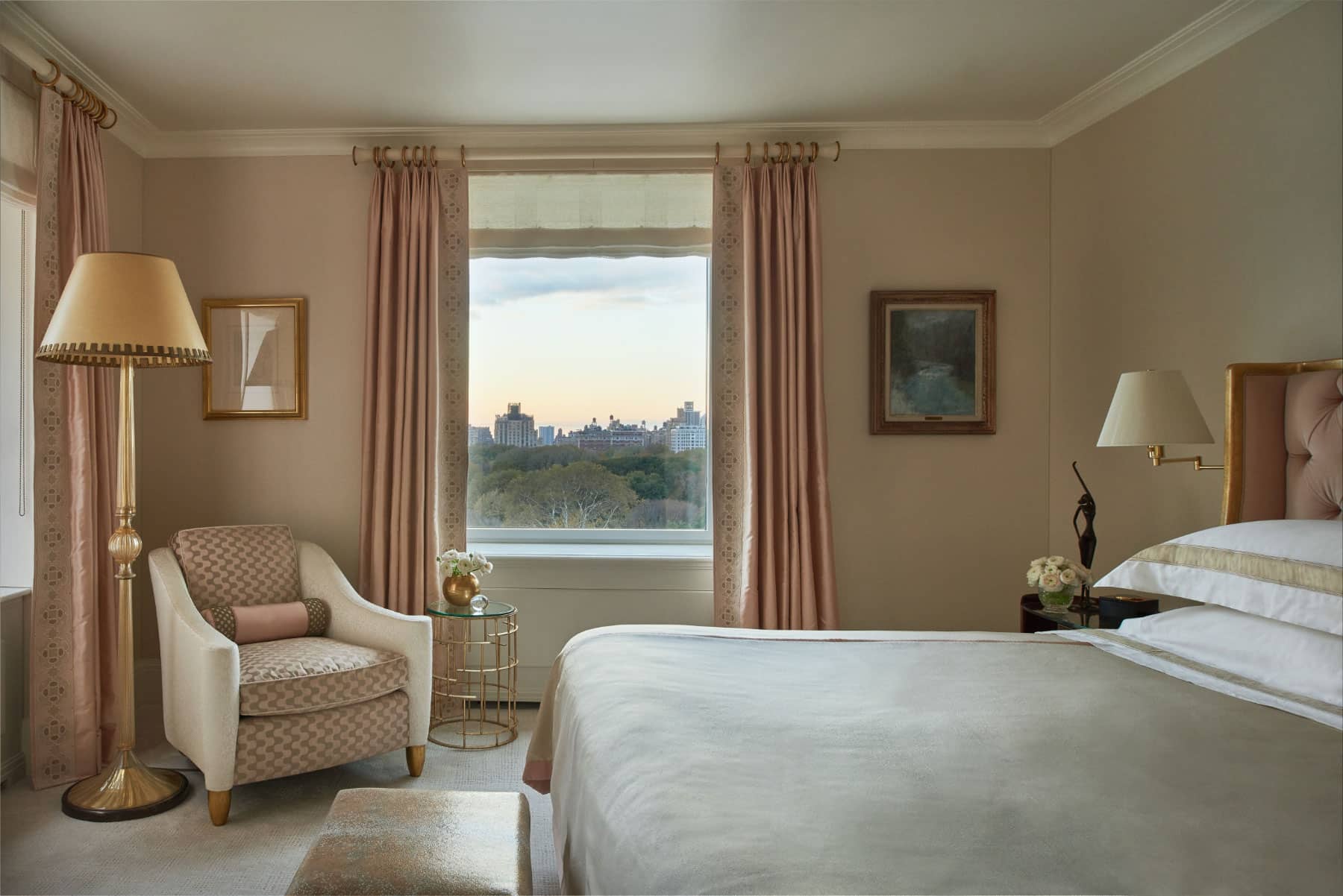 Interior designer decorator Phillip Thomas Fifth Avenue residence bedroom New York