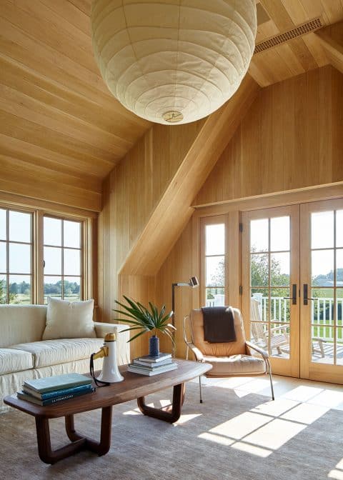 A home office in Bridgehampton, New York, designed by Frampton Co.
