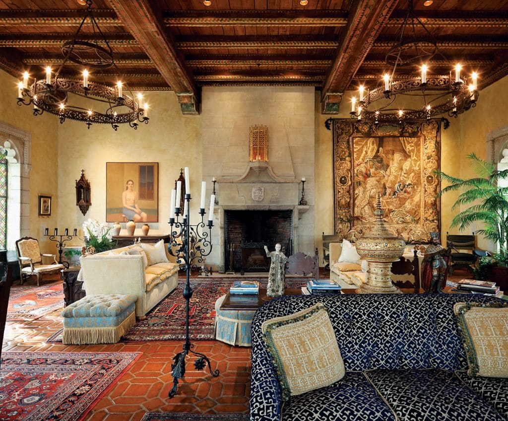 Living Room at Villa Mizner