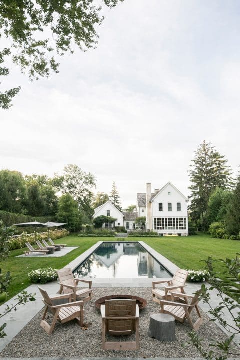 Pool Room Fire Feature Terrace by Janice Parker