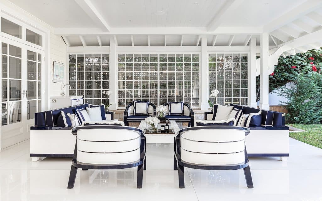 Australian architect interior designer Blainey North Palm Beach Florida House patio covered porch