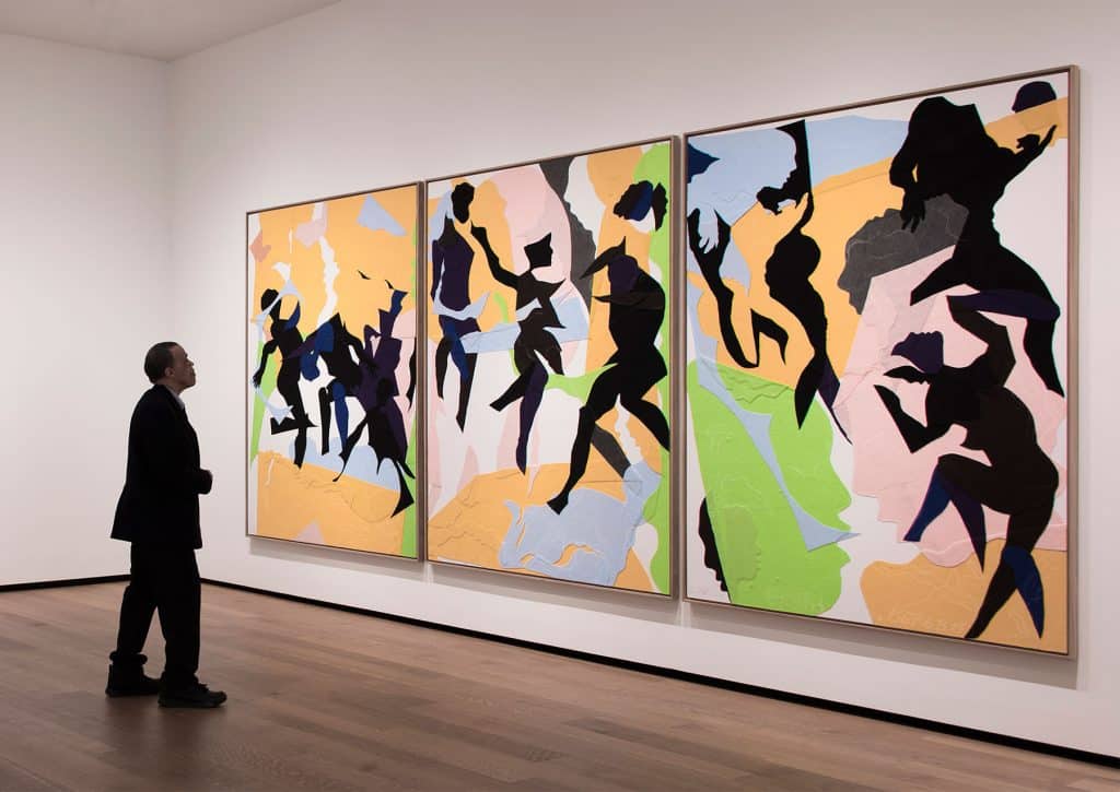 Oliver Lee Jackson Recent Paintings National Gallery of Art Washington DC Triptych (3.20.15, 5.21.15, 6.8.15) 2015