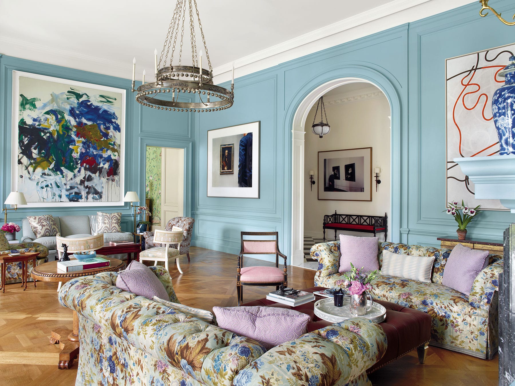 Bunny Williams Love Affairs with Houses Abrams Hollyhock Southampton living room