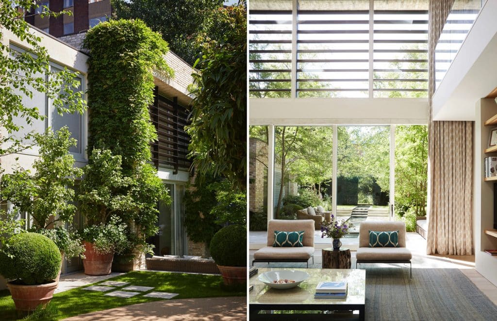 Exterior and Living Room of a Battersea Residence, Designed by Todhunter Earle