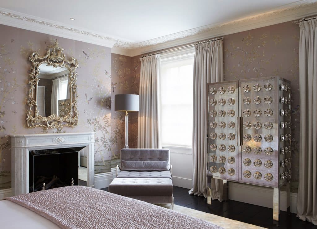 Master bedroom at the Knightsbridge Residence