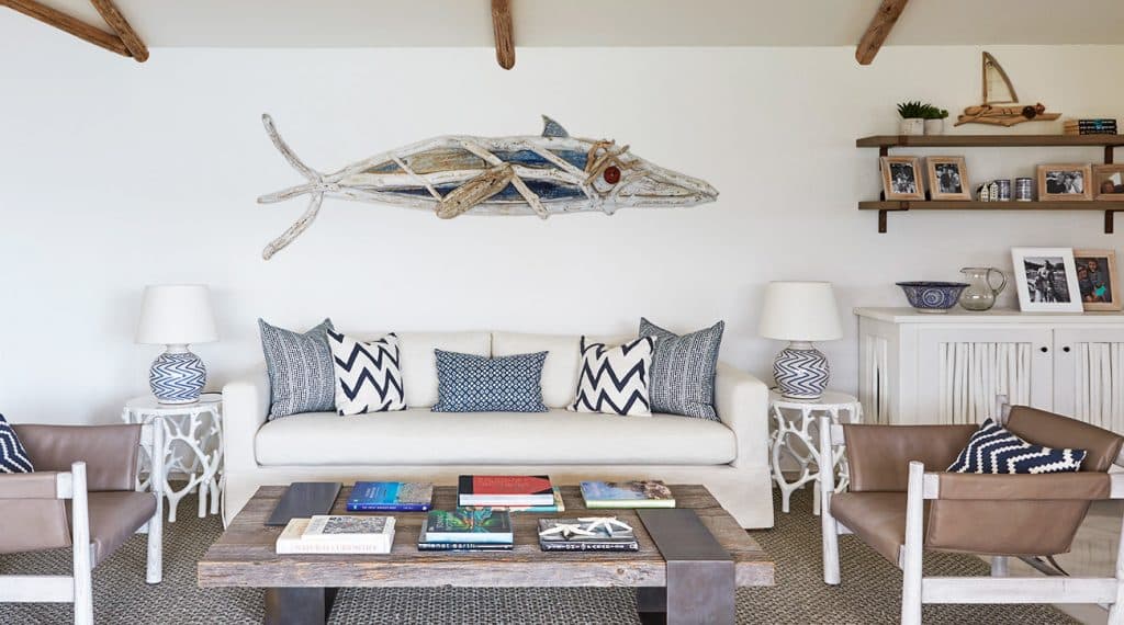 The sitting room in Sardinia