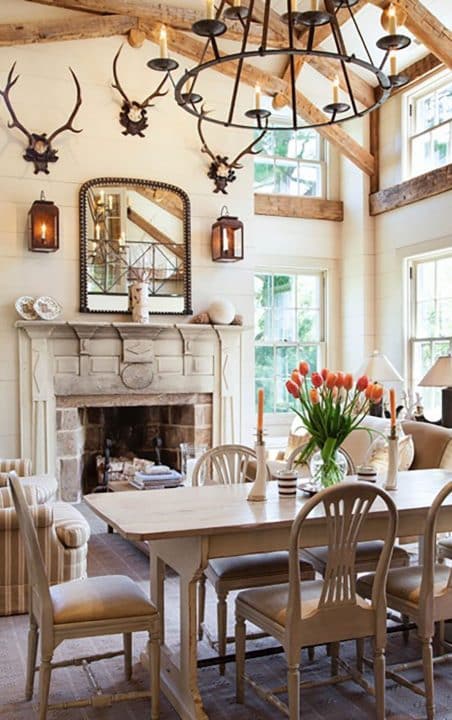 Charlotte Barnes Interiors Federal-Style Living and Dining Rooms