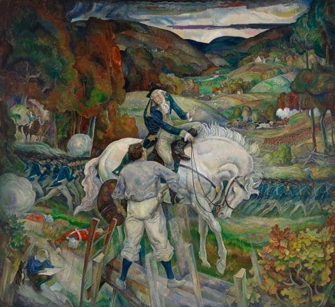 N.C. Wyeth's In a Dream I Met George Washington