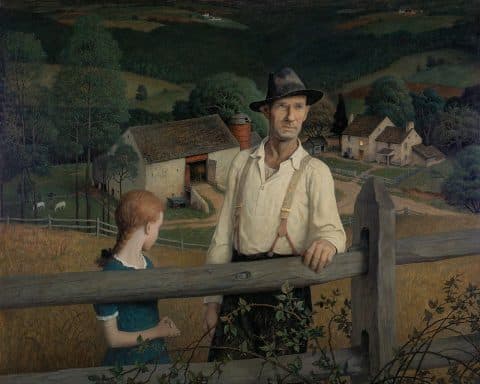 N.C. Wyeth's painting Nightfall