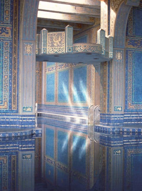 The Roman Pool at Hearst Castle, photographed by Tim Street-Porter.