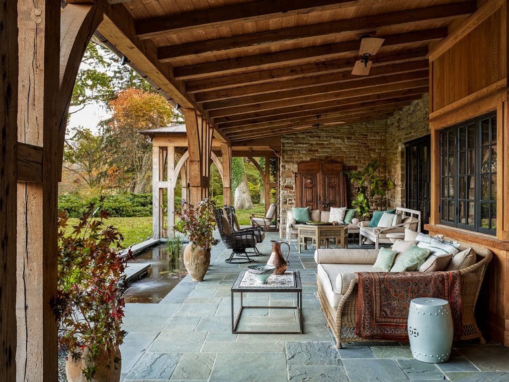 Porch of a Baltimore Residence Designed by Mona Hajj