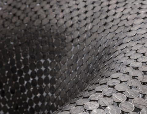 Detail of the nickel couch