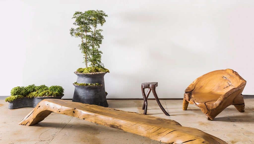 Hugo França furniture in an exhibition by furniture dealer Equinocial at The 1stdibs Gallery