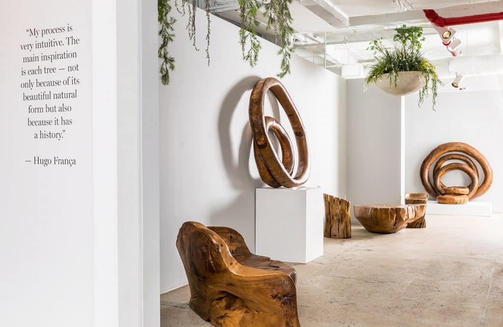 Hugo França furniture in an exhibition by furniture dealer Equinocial at The 1stdibs Gallery