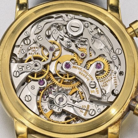 Detail of the 1968 Patek Philippe watch