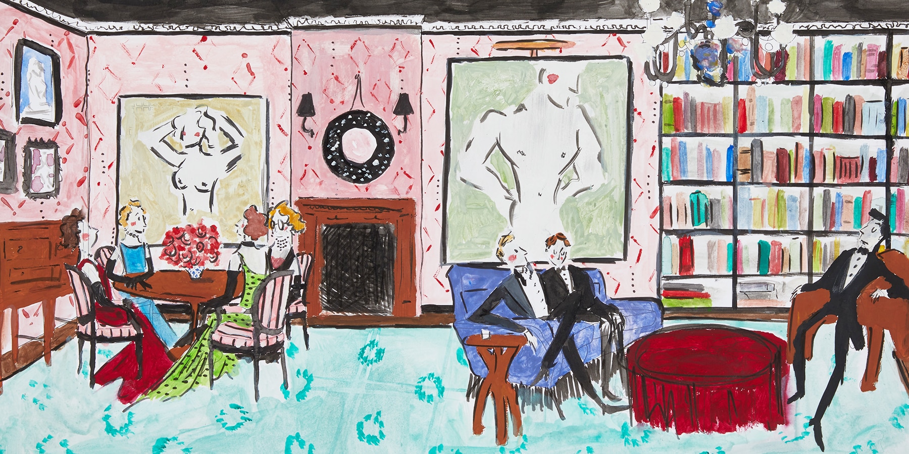 High-Society Hijinks Fill the Imagination of Illustrator Tug Rice
