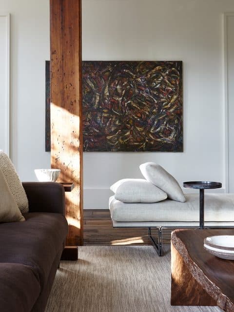 Detail of the Tribeca living room, designed by Marie-Christine McNally