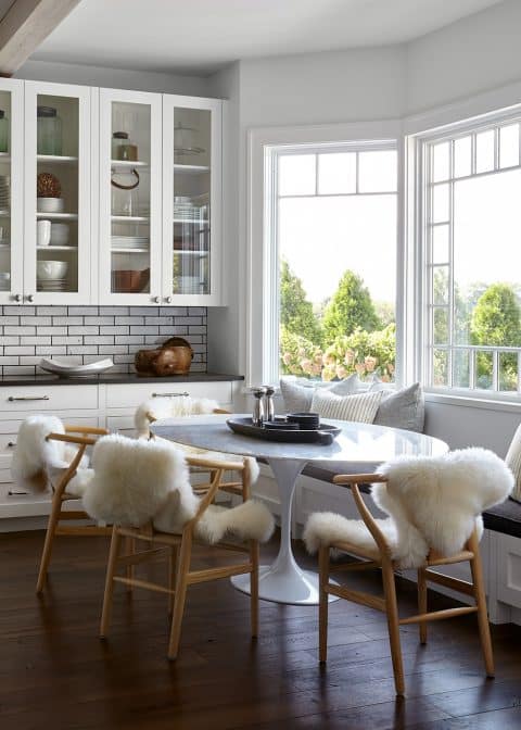 The kitchen of the Watermill home, designed by Marie-Christine McNally