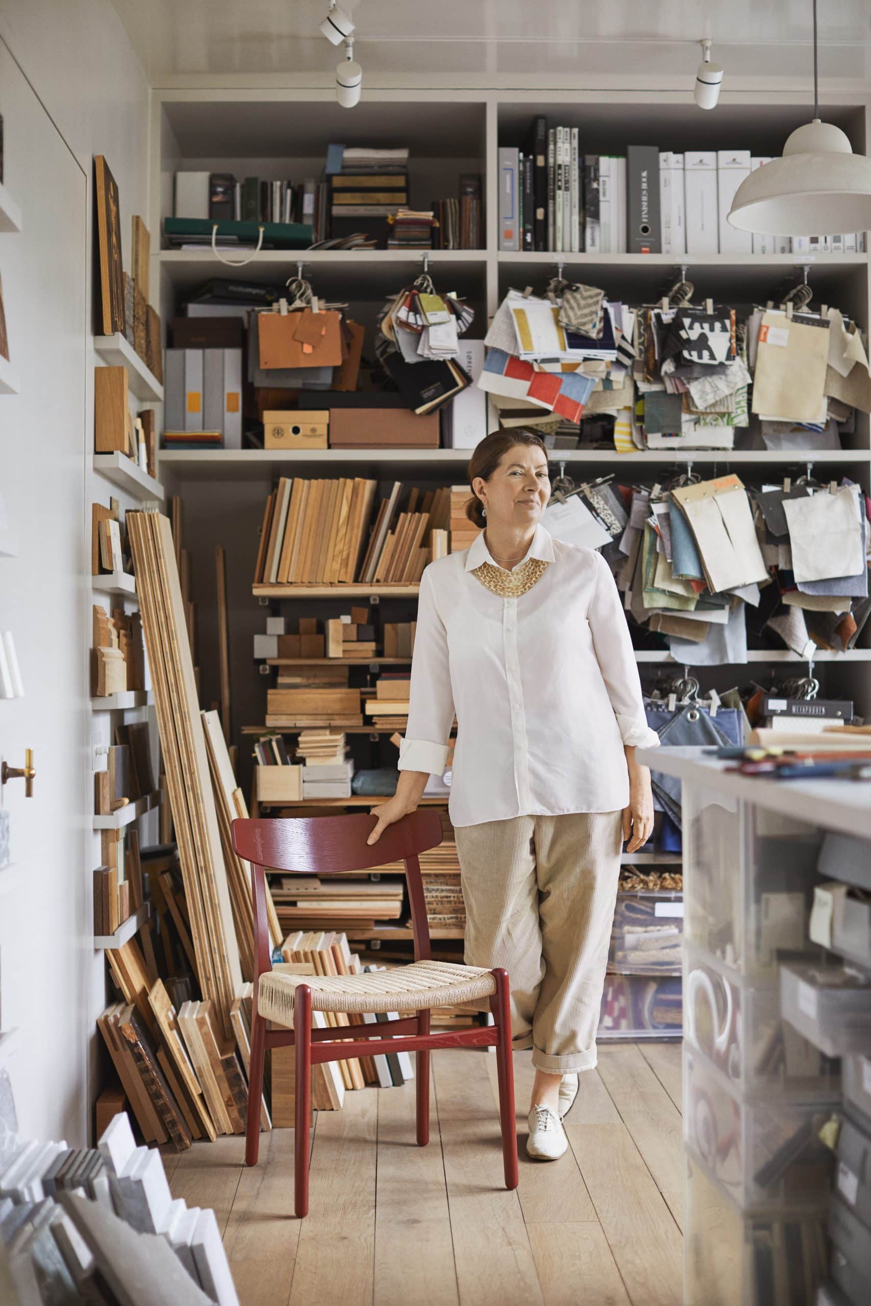 Design Icon Ilse Crawford on Her Colorful New Hans Wegner Chairs