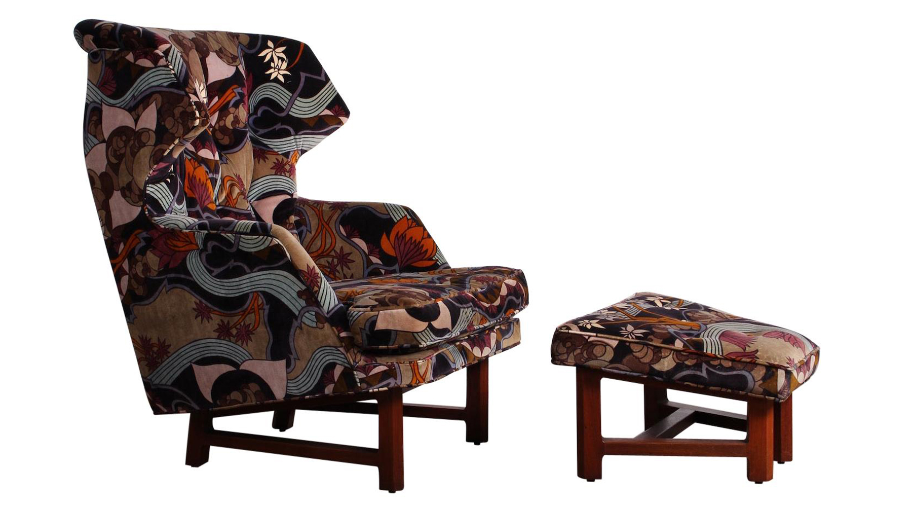 Kaleidoscopic Upholstery Makes This Edward Wormley Chair a Showstopper