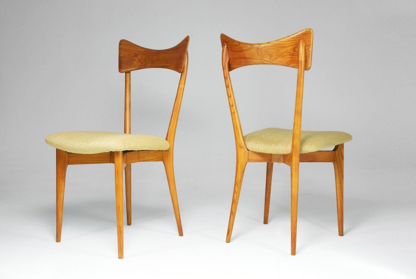 Deux chaises en hêtre de 1954 conçues par Ico et Luisa Parisi pour Ariberto Colombo