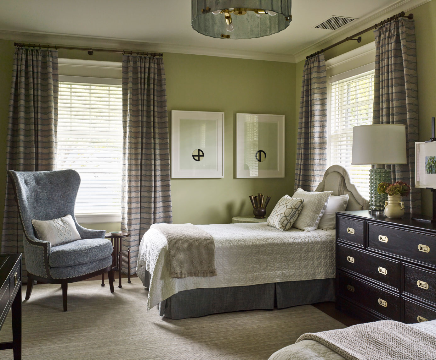 Chambre d'amis décorée par Glenn Gissler