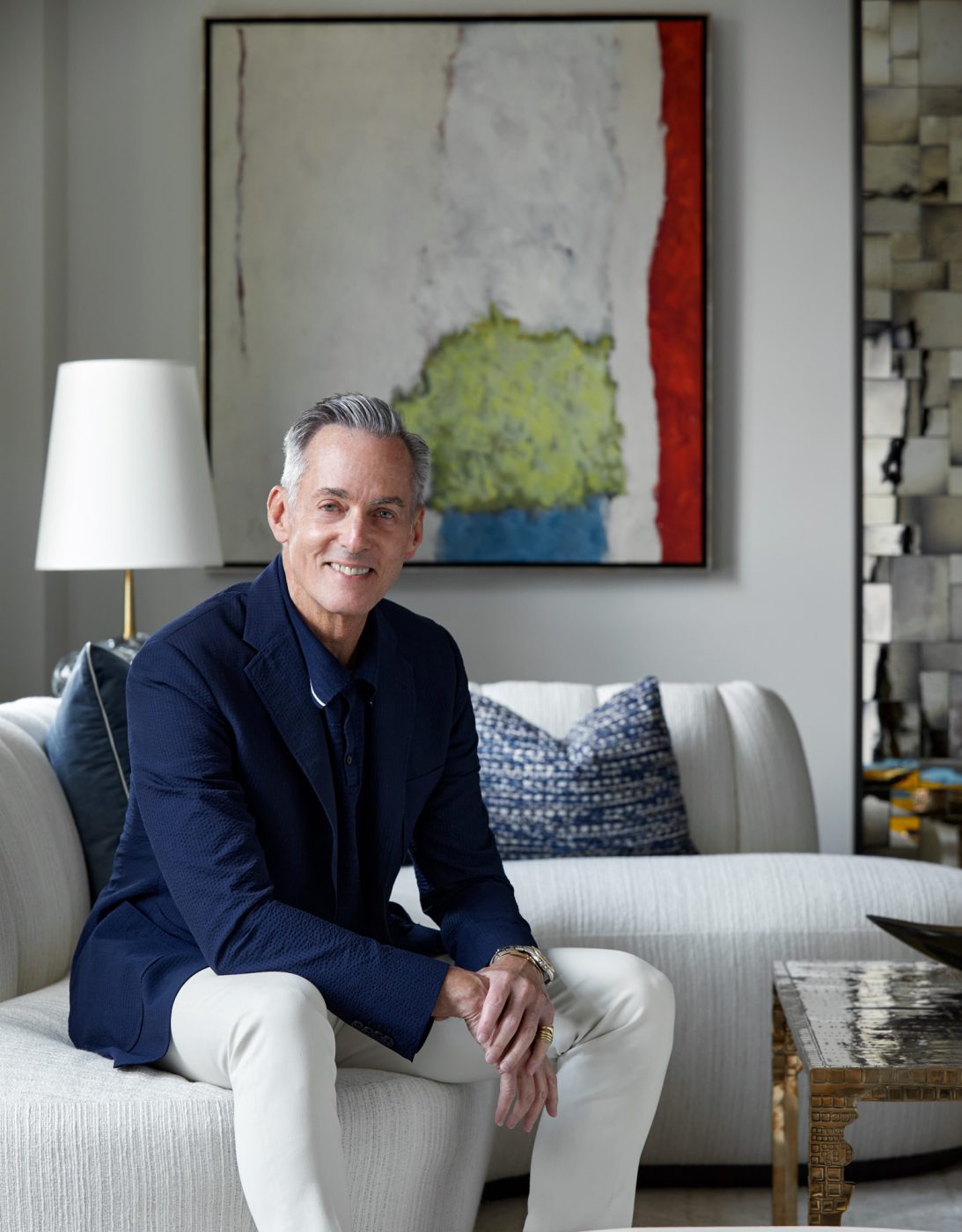 Portrait de l'architecte d'intérieur David Kleinberg