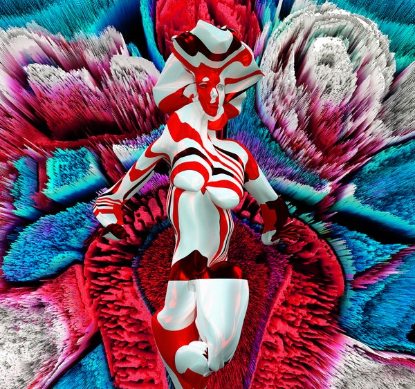 GlitchGoddess, 2022, by Marjan Moghaddam